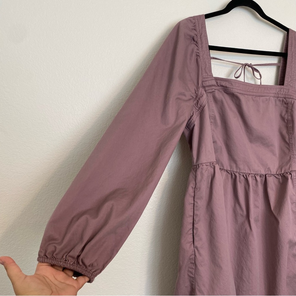 Ava & Viv Mauve Smocked Midi Dress Size 1X Excellent Used Condition - Picture 2 of 7